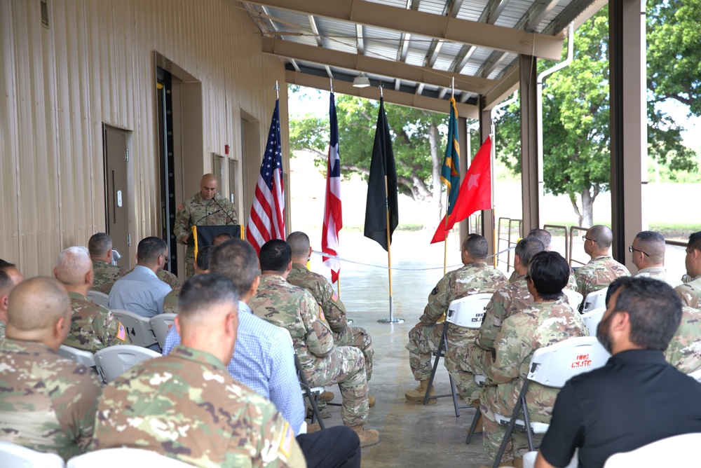 Inauguration of building in Camp Santiago Joint Training Center