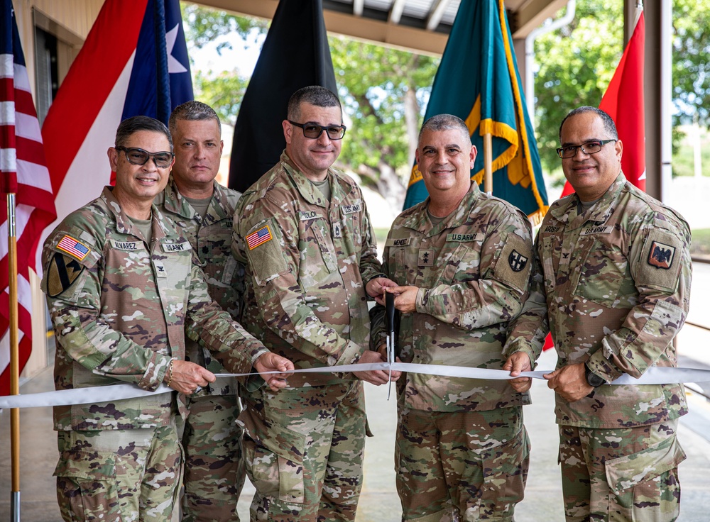 Inauguration od building in Camp Santiago Joint Training Center