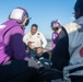 USS Ronald Reagan (CVN 76) conducts flight deck drills.