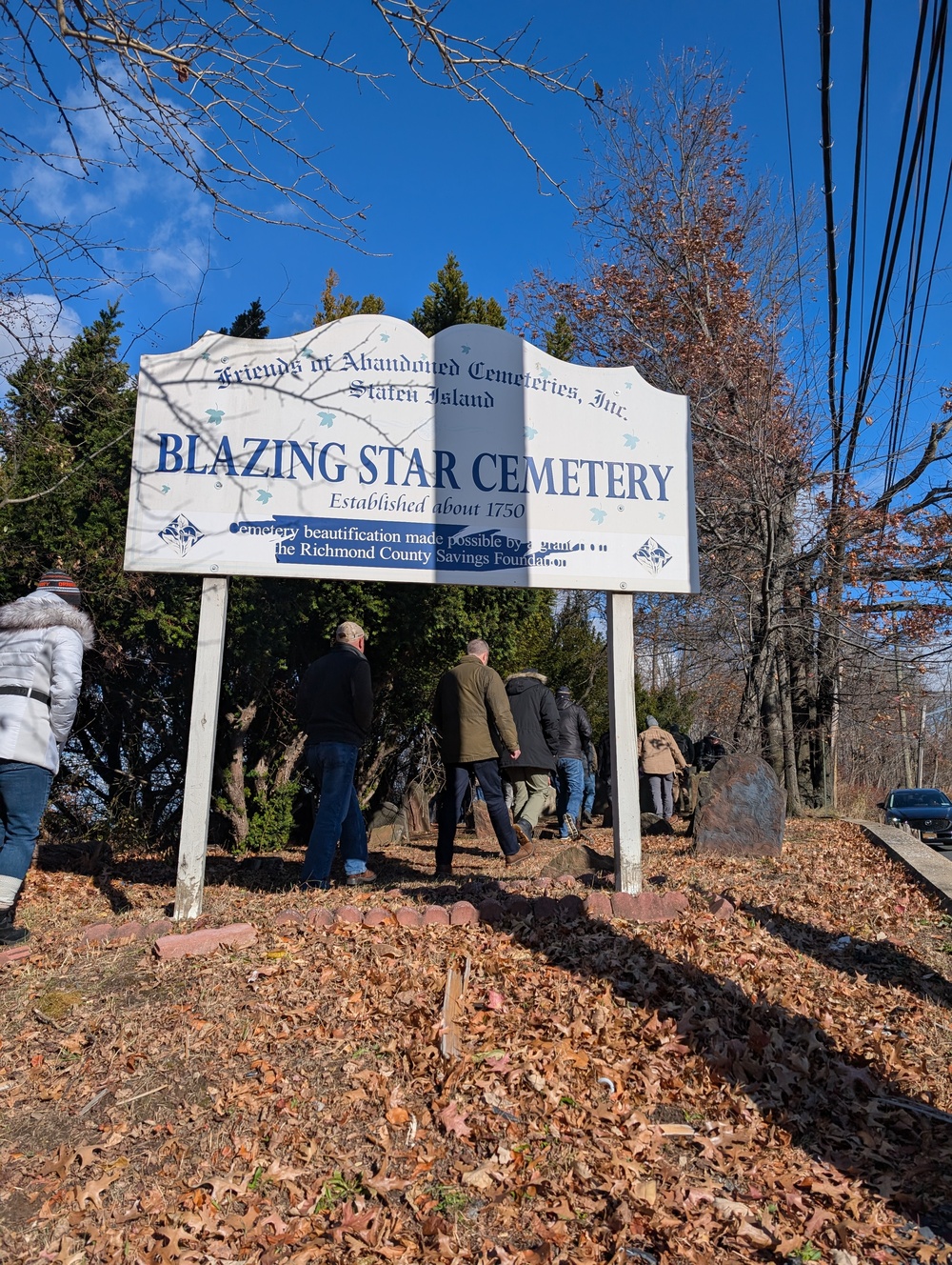 353rd CACOM Leaders Visit the Site of the Battle of Staten Island