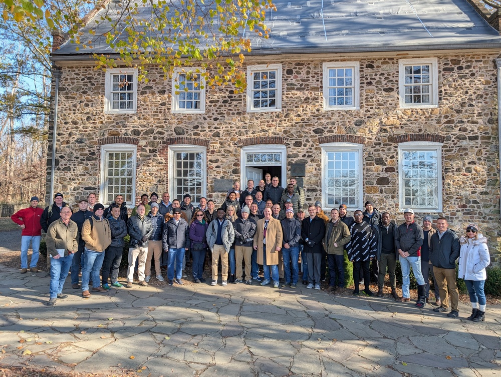 Officers of the 353d CACOM Visit the Historic Conference House