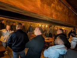 Officers of the 353d CACOM Inside the Historic Conference House