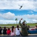 Santa flies over Naval Hospital Guam with HSC 25