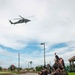 Santa flies over Naval Hospital Guam with HSC 25