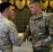 Coalition Forces Members Receive Coins