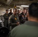 Tripoli’s XO Welcomes Marines from VMFA-211 Aboard the Ship