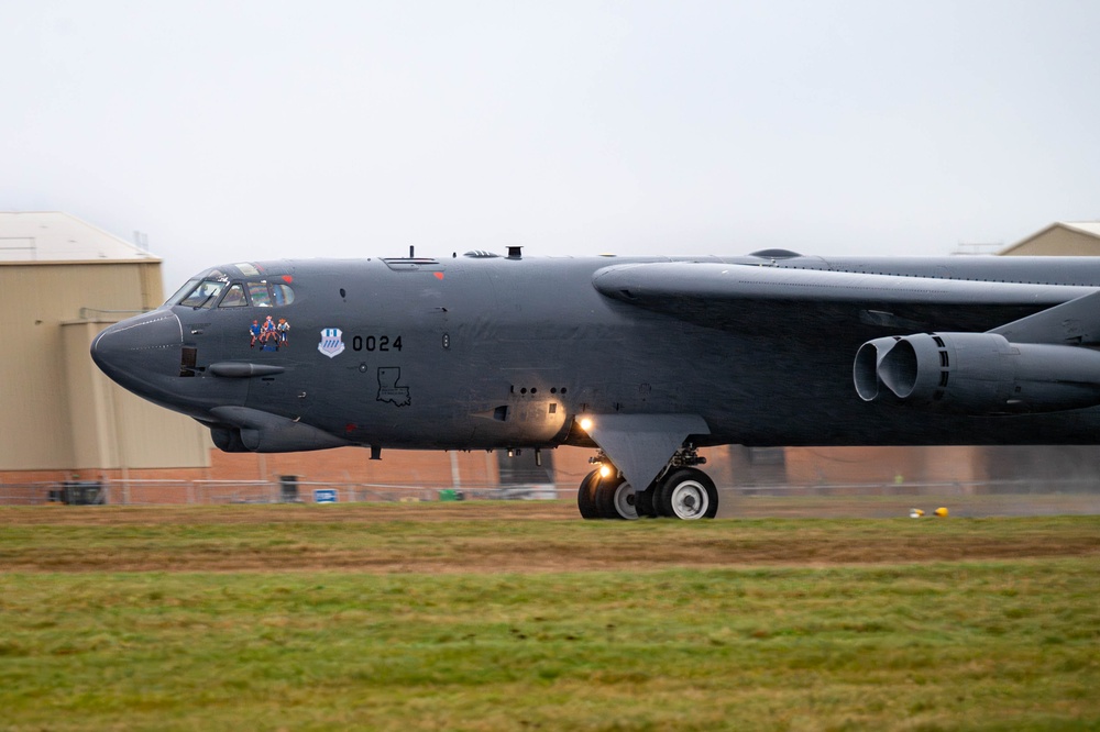 Two B-52s take off for Exercise APEX PATRIOT