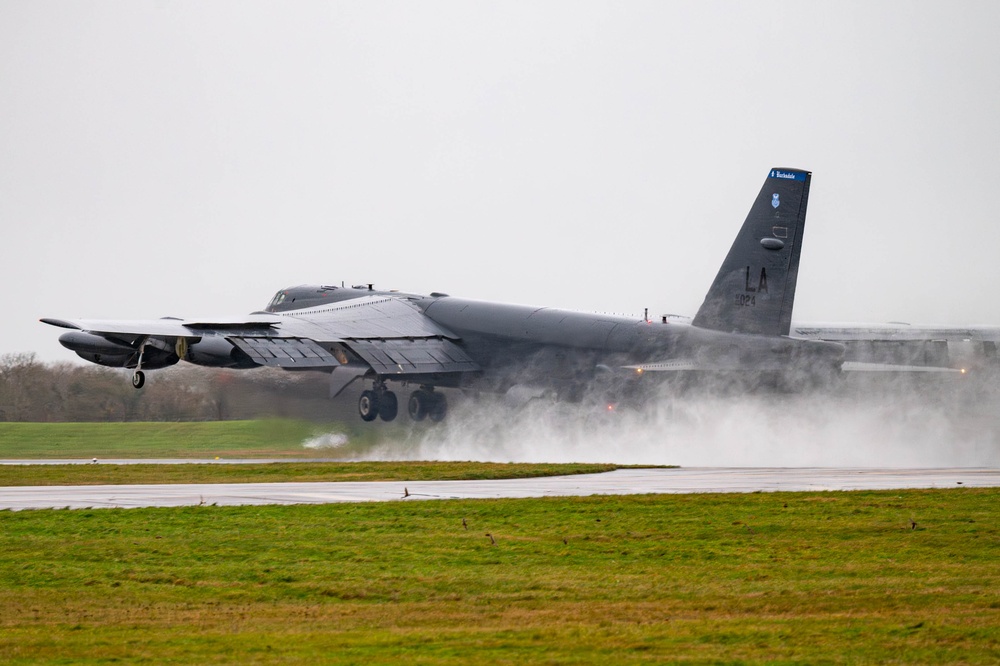 Two B-52s take off for Exercise APEX PATRIOT