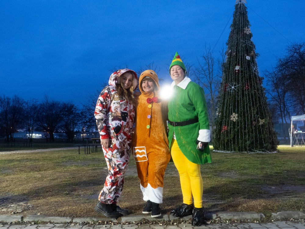 MKAB Christmas Tree Lighting Brings Holiday Cheer to Soldiers in Romania