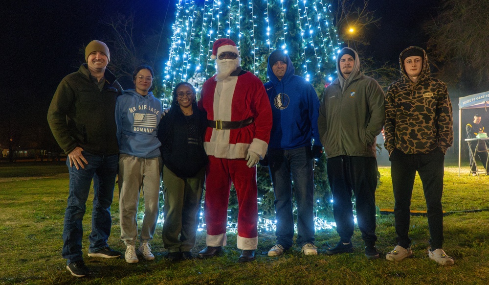 MKAB Christmas Tree Lighting Brings Holiday Cheer to Soldiers in Romania