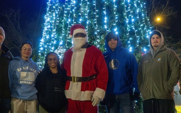 MKAB Christmas Tree Lighting Brings Holiday Cheer to Soldiers in Romania