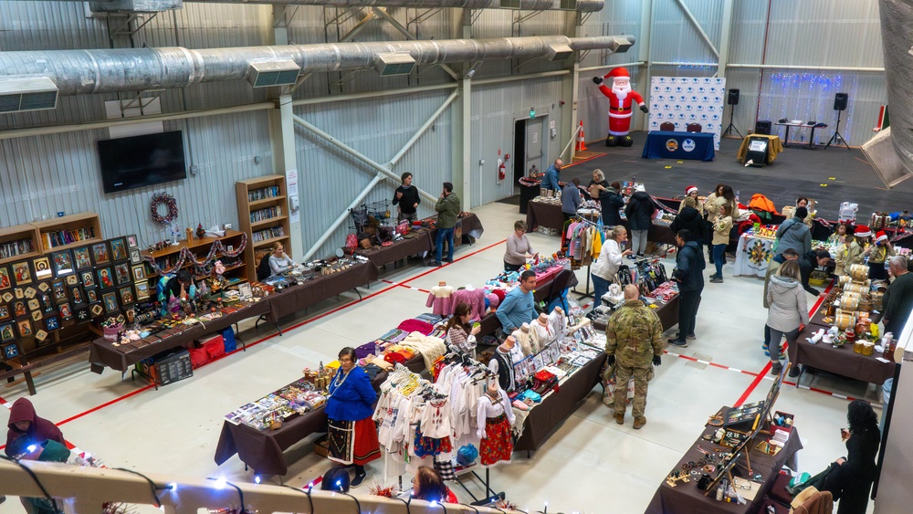 MKAB Christmas Tree Lighting Brings Holiday Cheer to Soldiers in Romania