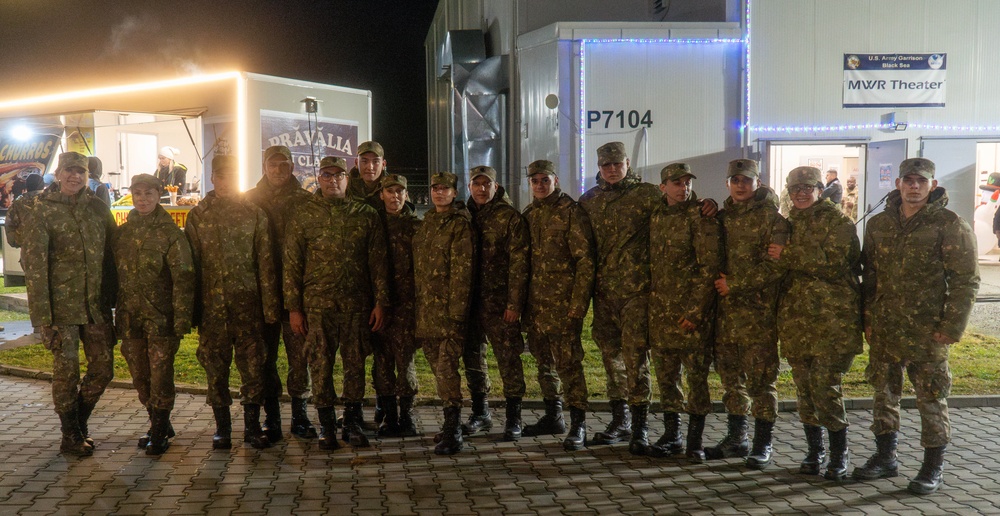 MKAB Christmas Tree Lighting Brings Holiday Cheer to Soldiers in Romania