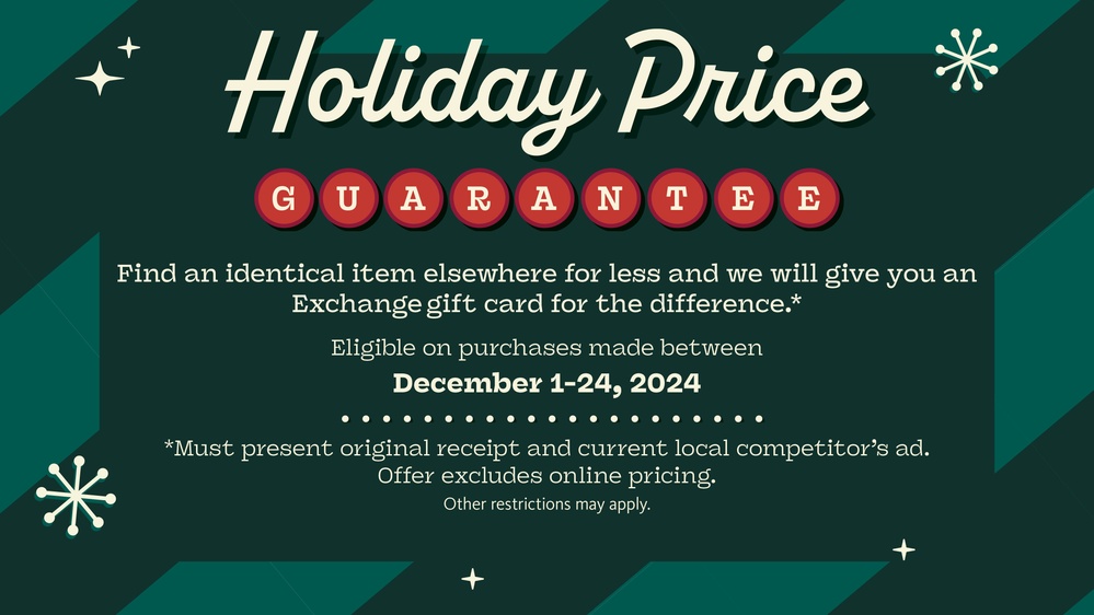 Army &amp; Air Force Exchange Service Gives Military Shoppers Best Value with an Extended Holiday Price Guarantee