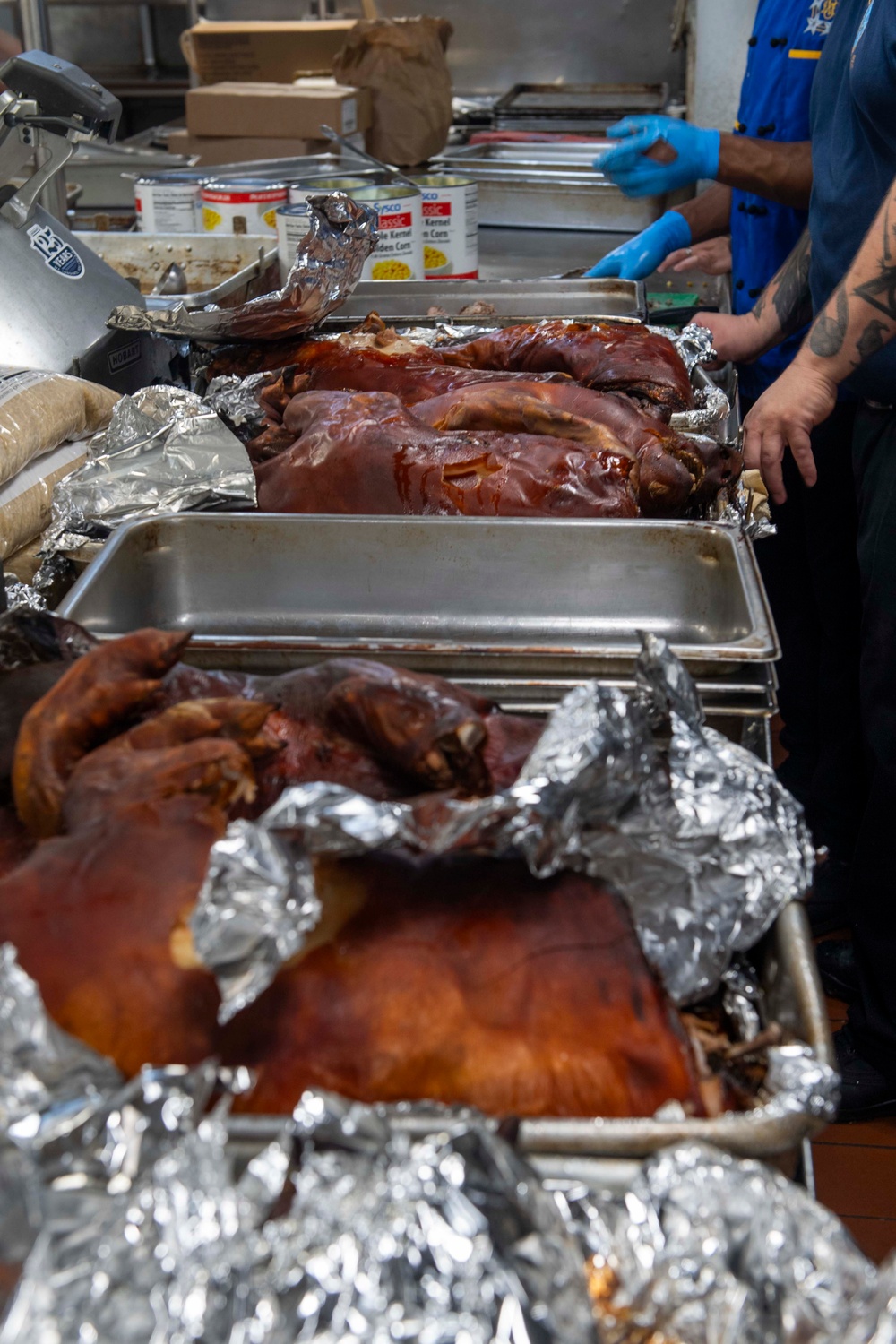 IKE Celebrates Thanksgiving in Naval Station Norfolk