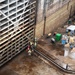 Wilson Lock de-watered for inspection and maintenance