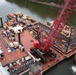 Wilson Lock de-watered for inspection and maintenance