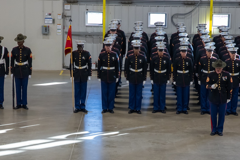 Delta Company, First Recruit Training Battaltion Graduation