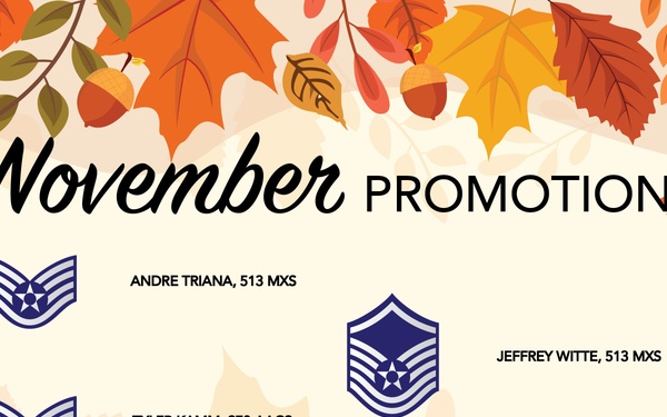 513 ACG November Enlisted Promotions