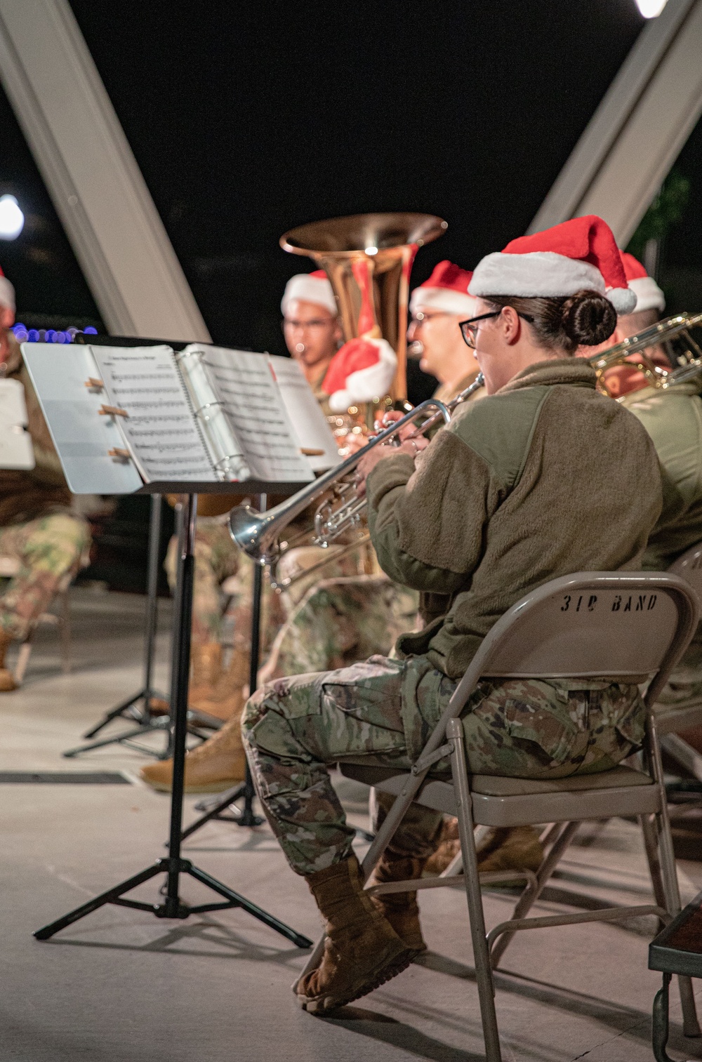 3rd ID Band Performs Holiday Music