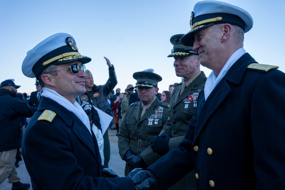 Commander, U.S. 2nd Fleet Welcomes USS New York (LPD 21) Home to Naval Station Norfolk