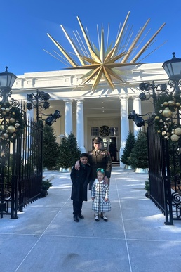 Pa. Guard Soldier attends holiday reception at White House