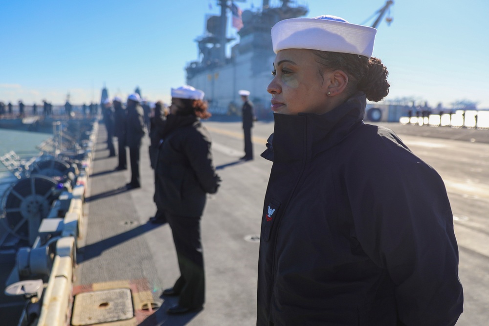 USS Wasp Return to Homeport