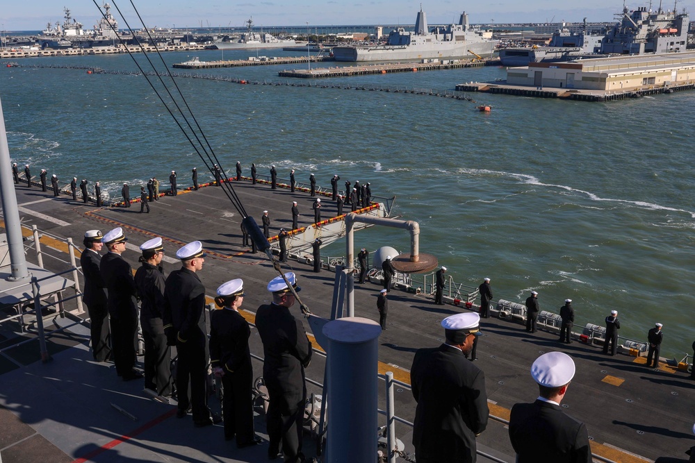 USS Wasp Return to Homeport