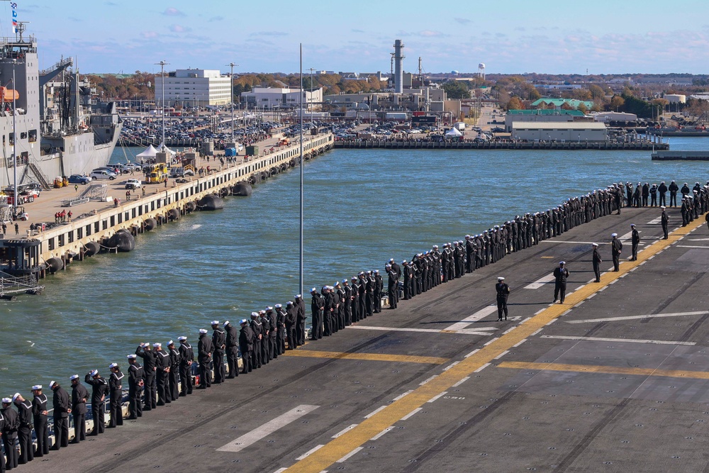 USS Wasp Return to Homeport