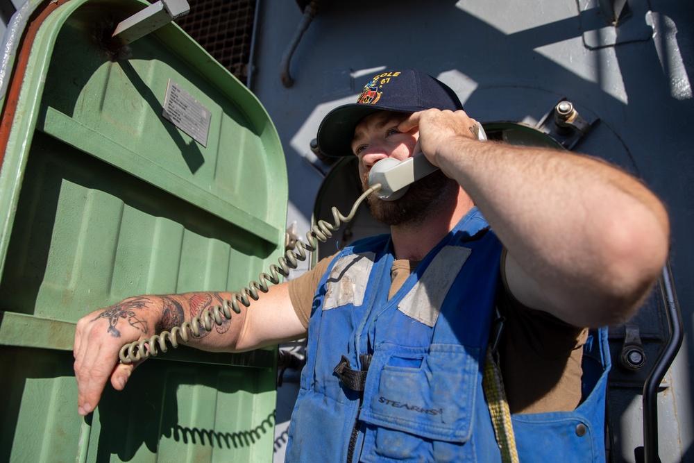 Boatswain's Mates aboard the USS Cole