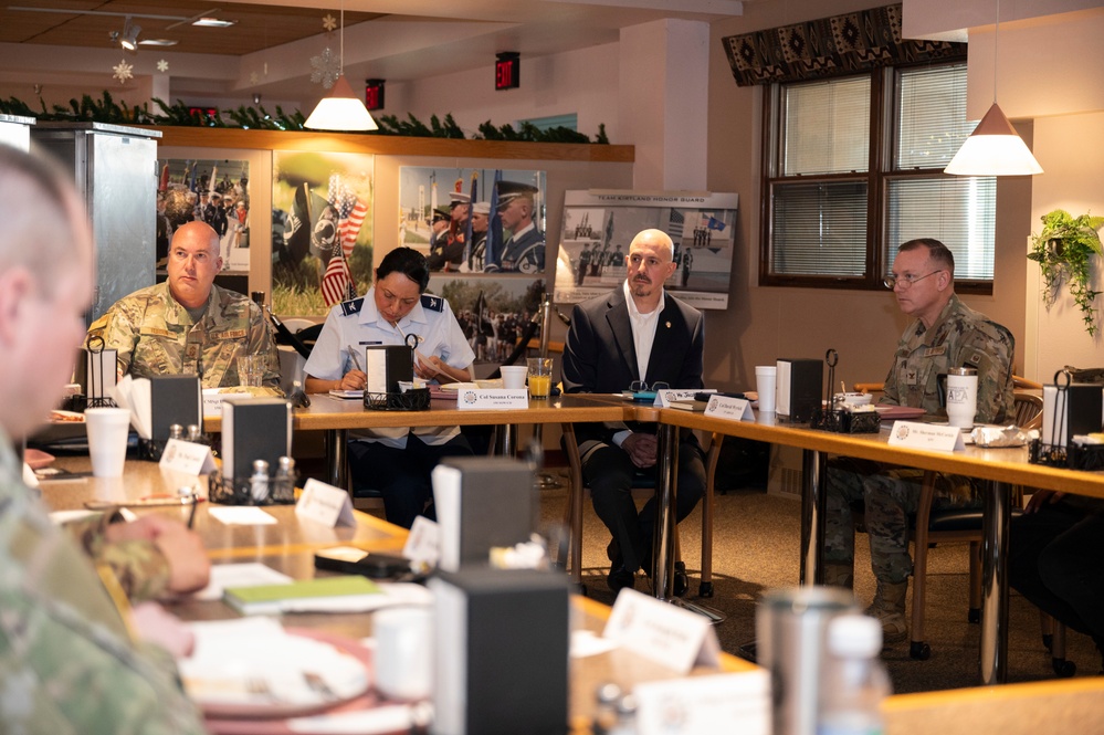 Kirtland Leaders host a breakfast meeting with the Kirtland Partnership Committee