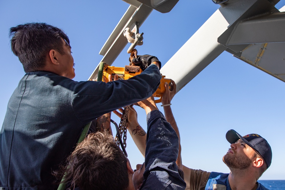 Boatswain's Mates aboard the USS Cole