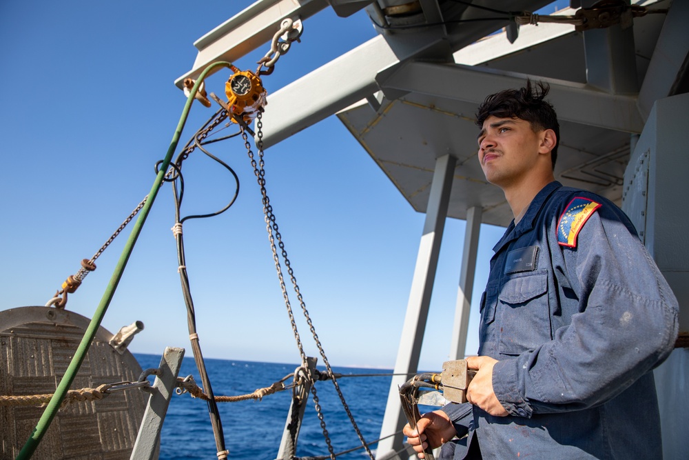 Boatswain's Mates aboard the USS Cole