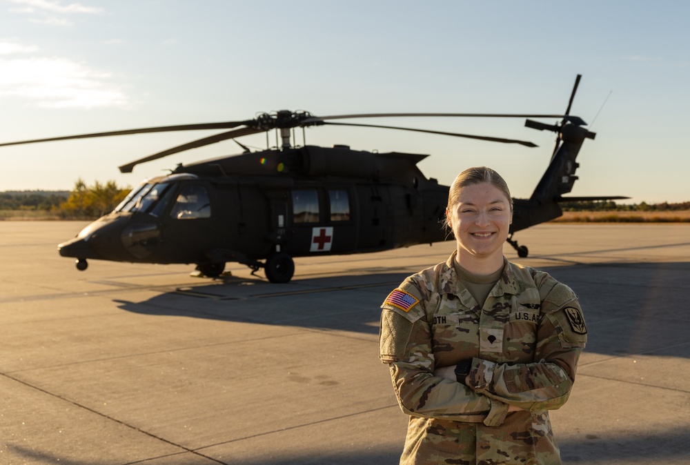 Spc. Amber Ekroth Honored with 54th Troop Command’s First “Difference-Maker” Award