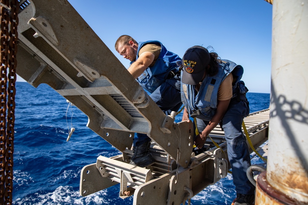 Boatswain's Mates aboard the USS Cole