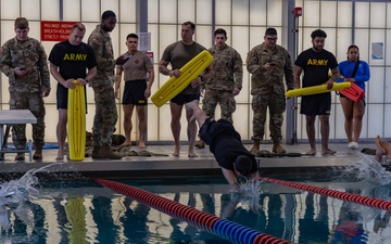 82nd Airborne Best Medics conduct Combat Water Survival Test