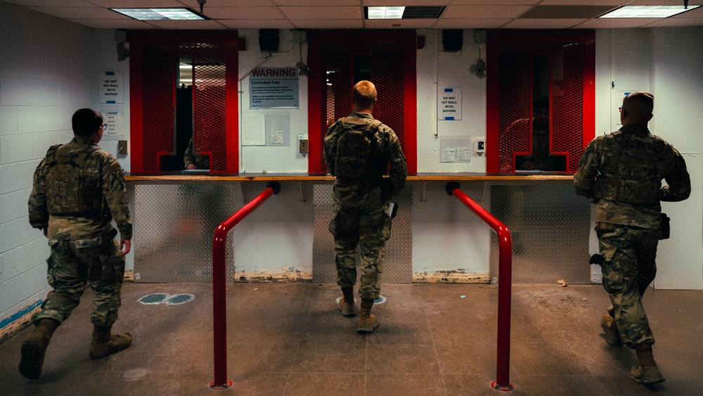 90 SFS Conducts Guard Mount