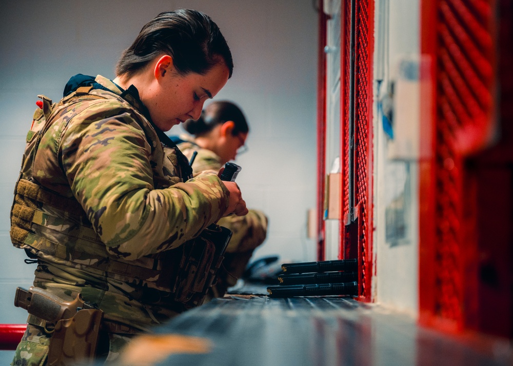 90 SFS Conducts Guard Mount
