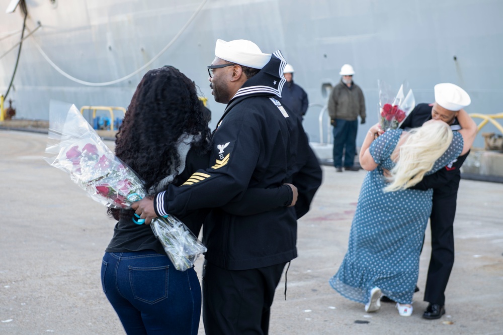 USS New York Returns to Naval Station Norfolk