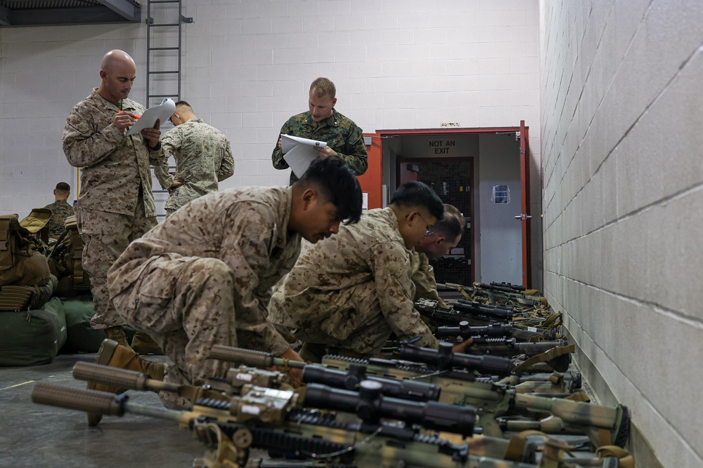 U.S. Marines with Fox Company 2/23 Say Their Goodbyes Before Leaving for The Unit Deployment Program