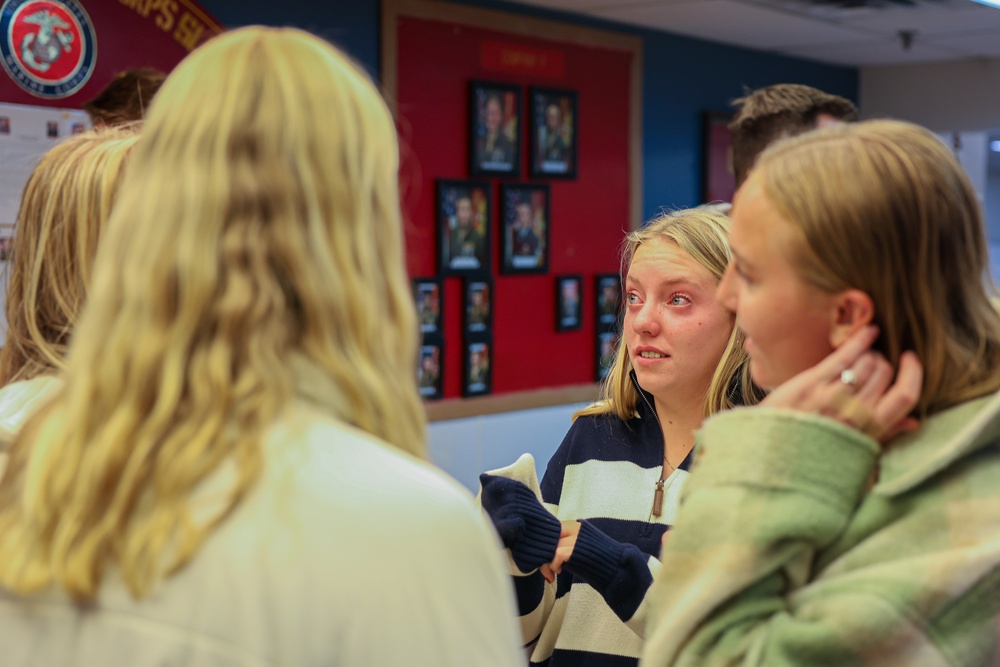 U.S. Marines with Fox Company 2/23 Say Their Goodbyes Before Leaving for The Unit Deployment Program