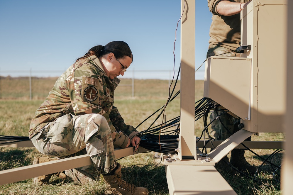 The 241st ATCS begins construction on mobile landing system