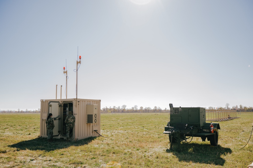 The 241st ATCS begins construction on mobile landing system