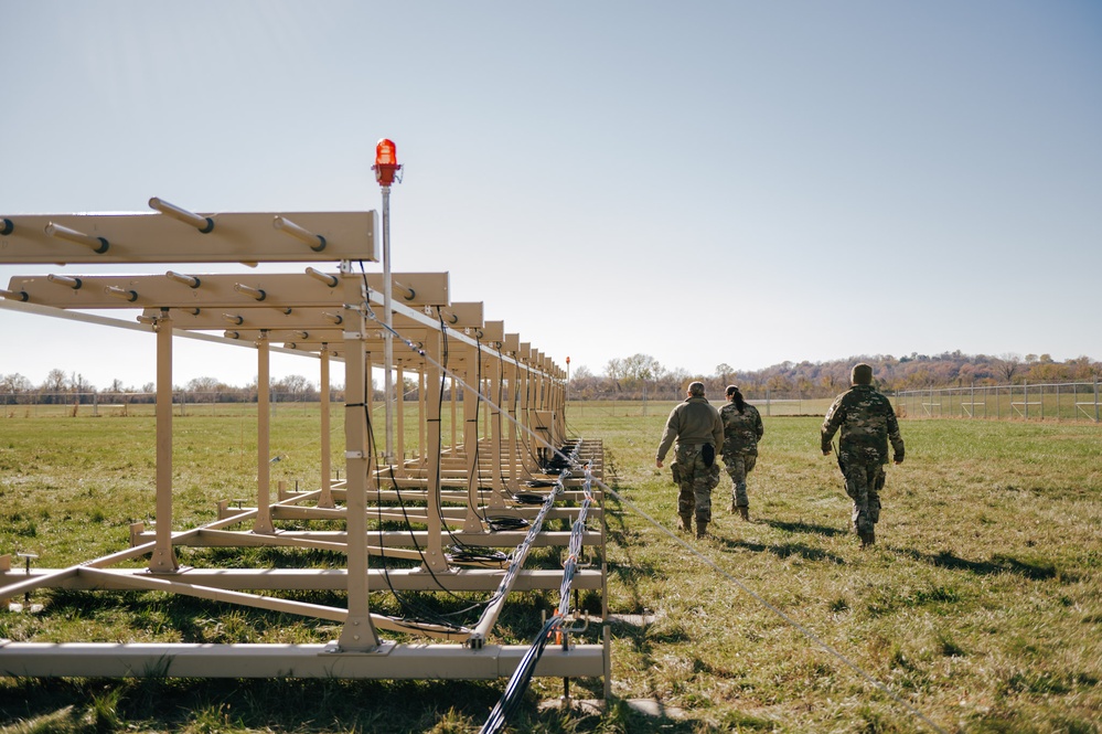 The 241st ATCS begins construction on mobile landing system