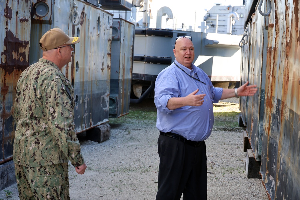 Kirol tours Marine Corps' prepositioning hub in Florida