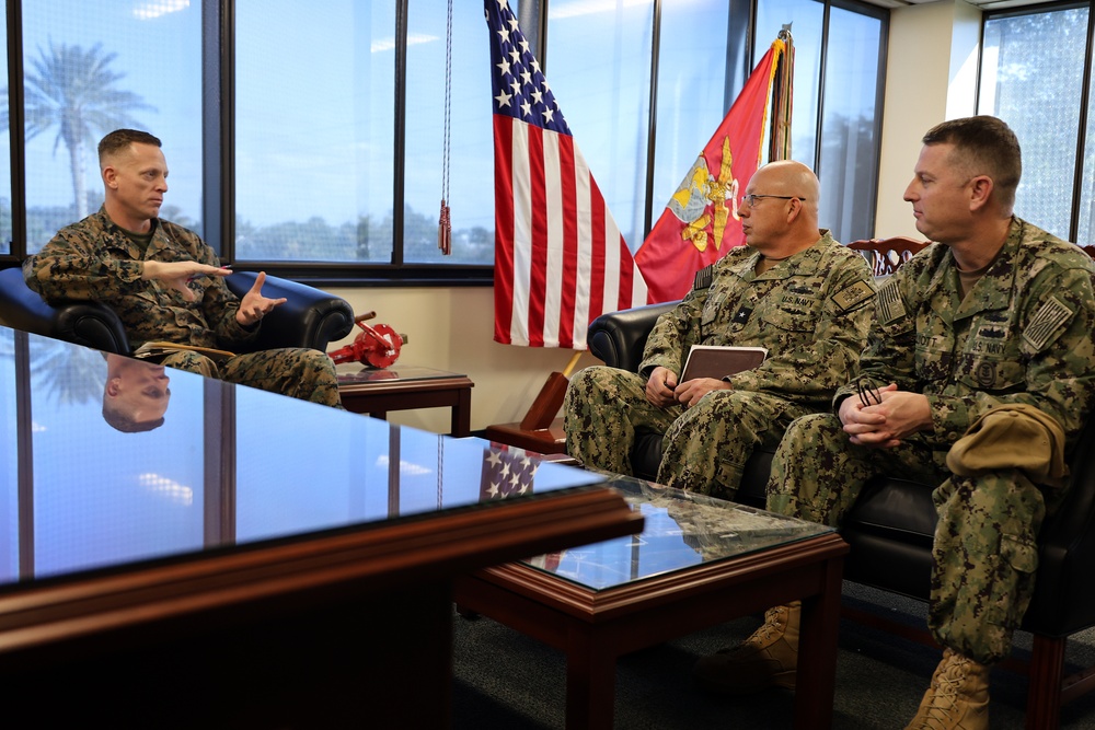 Kirol tours Marine Corps' prepositioning hub in Florida