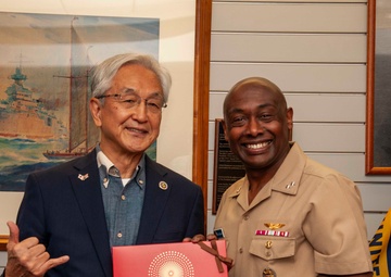 Mayor Tatsunobu Isoda of Nagaoka visits Joint Base Pearl Harbor-Hickam