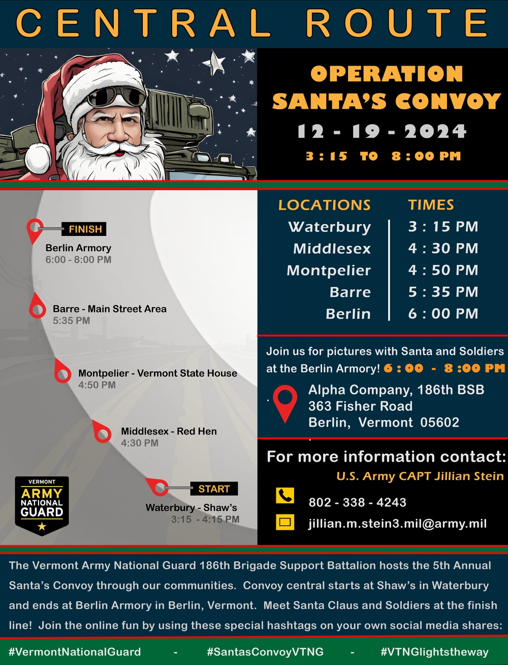 Vermont National Guard hosts 2024 Operation Santa's Convoy