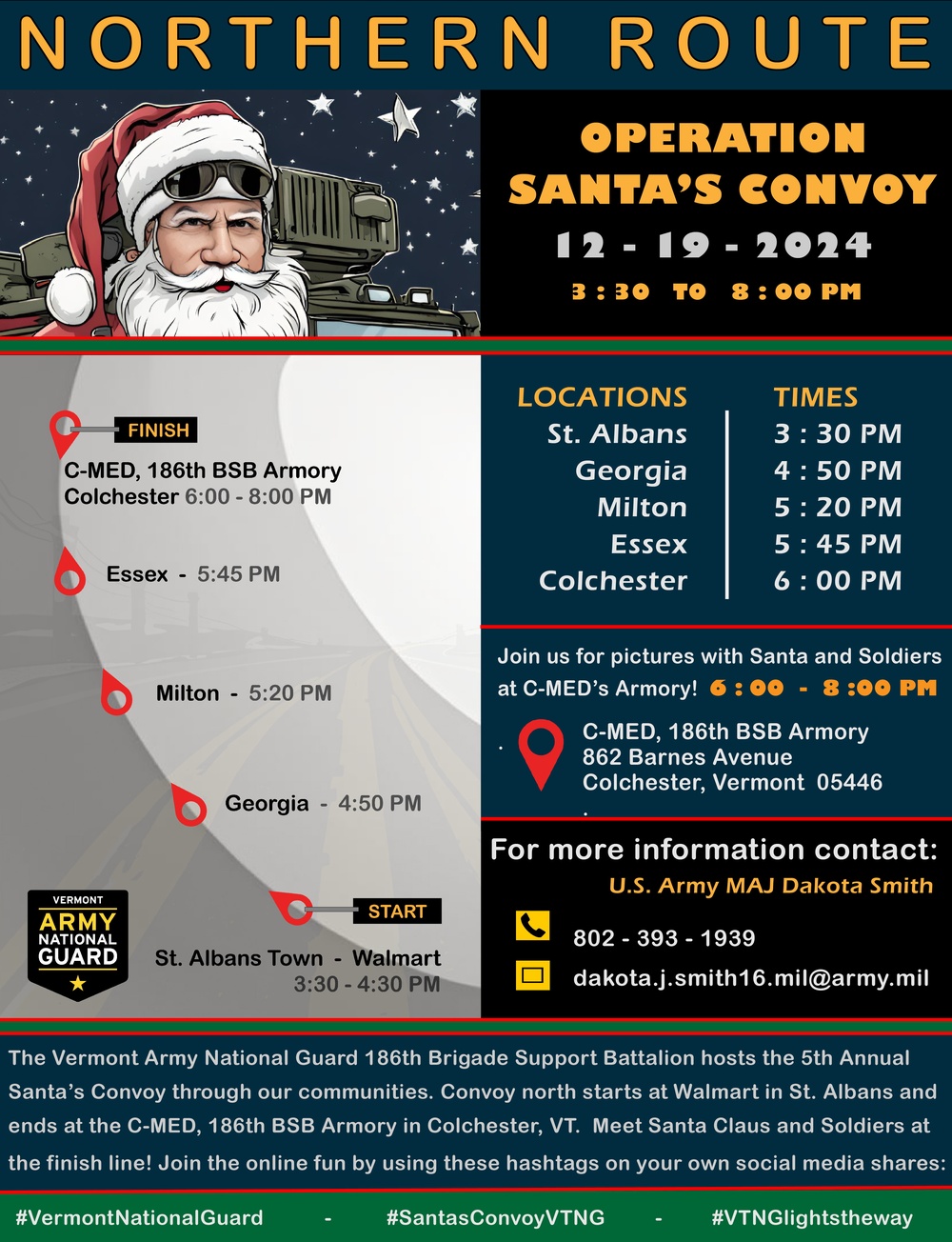 Vermont National Guard hosts 2024 Operation Santa's Convoy