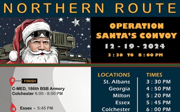 Vermont National Guard hosts 2024 Operation Santa's Convoy